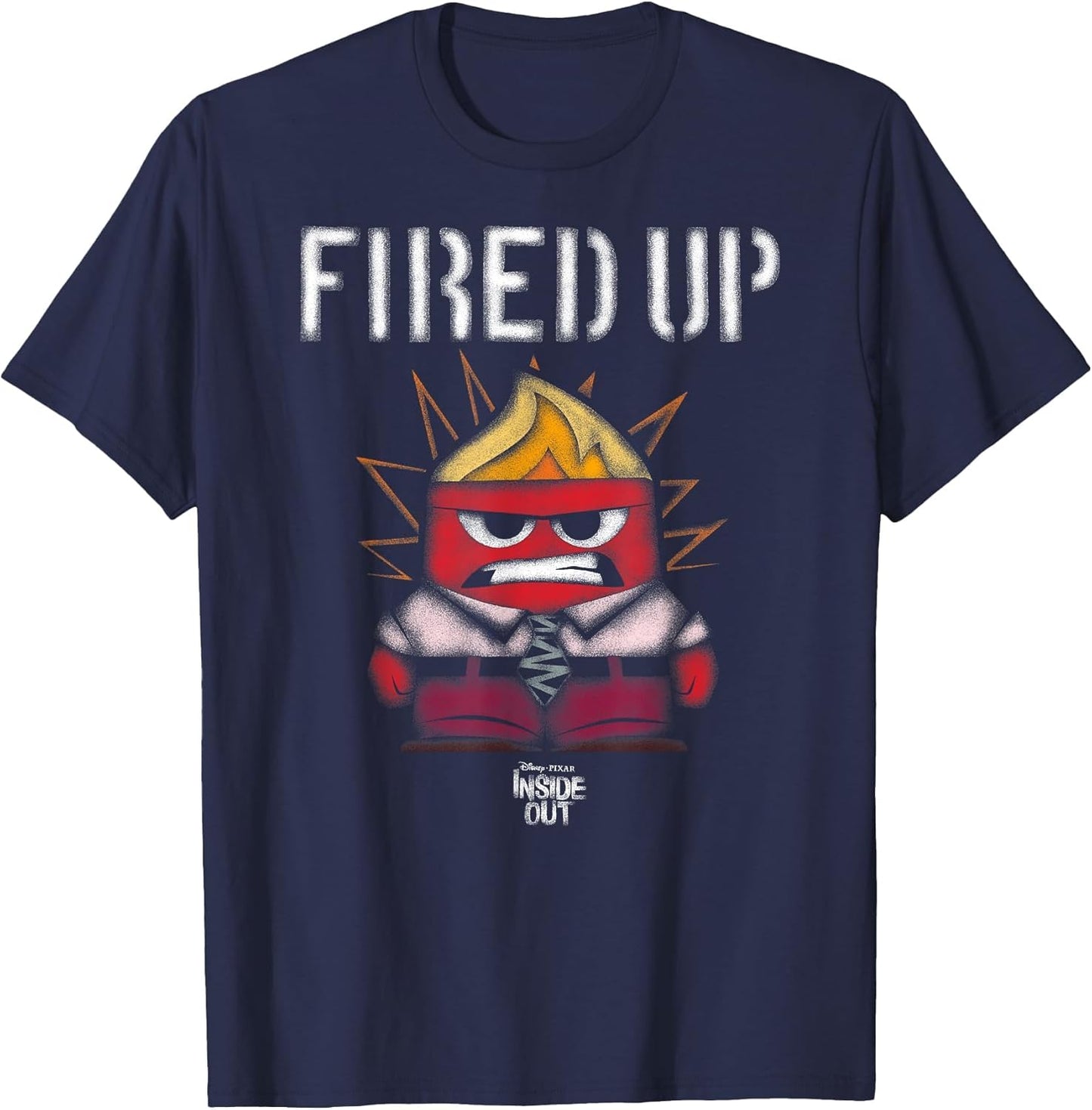 Disney Pixar Inside Out Fired Up Anger Shot Distressed