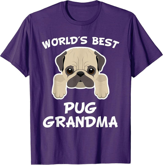 World's Best Pug Grandma Dog Granddog