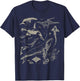 Retro Ocean Wildlife Shark Turtle Octopus Fish Animal Lover