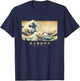 Surfing Samoyed Kanagawa Wave Japanese Dog Funny