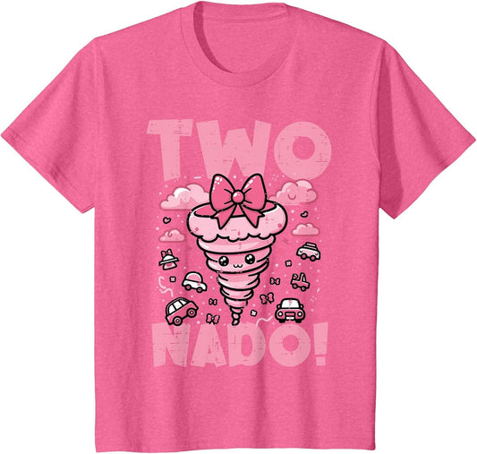 Kids 2nd Birthday Two Nado Funny 2 Year Old Girls Kids Toddler