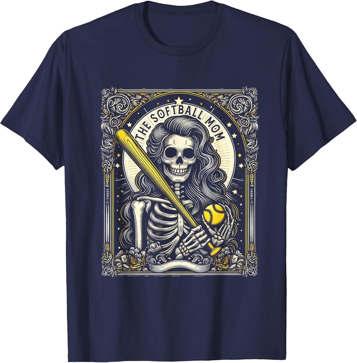 Softball Mom Tarot Card Skeleton Softball Mama Mothers Day