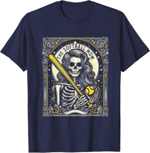Softball Mom Tarot Card Skeleton Softball Mama Mothers Day