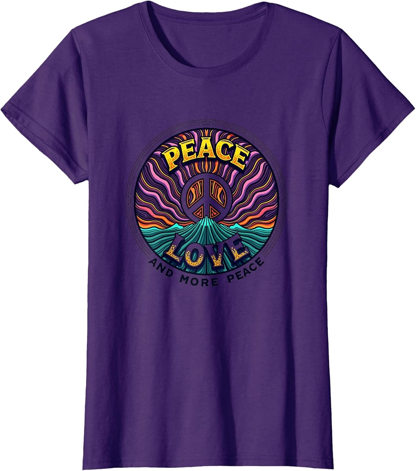Hippie Peace Love Retro 60s Groovy Psychedelic Shirt
