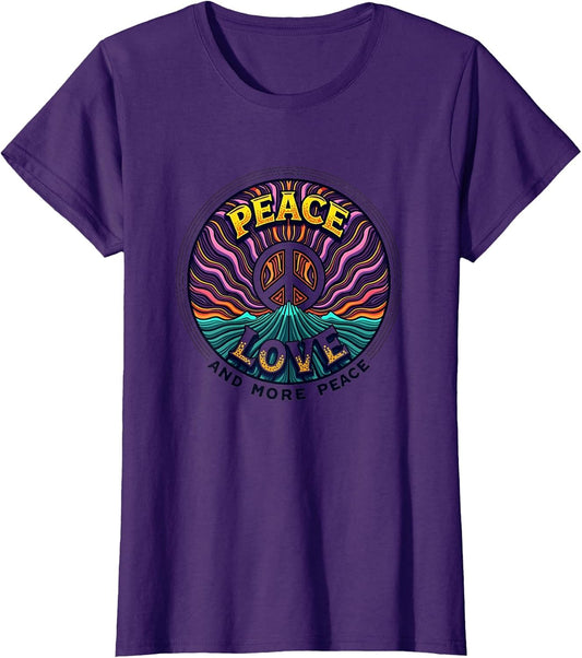 Hippie Peace Love Retro 60s Groovy Psychedelic Shirt
