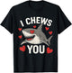 Shark Valentine's Day Funny V Day Couples Love I Chews You