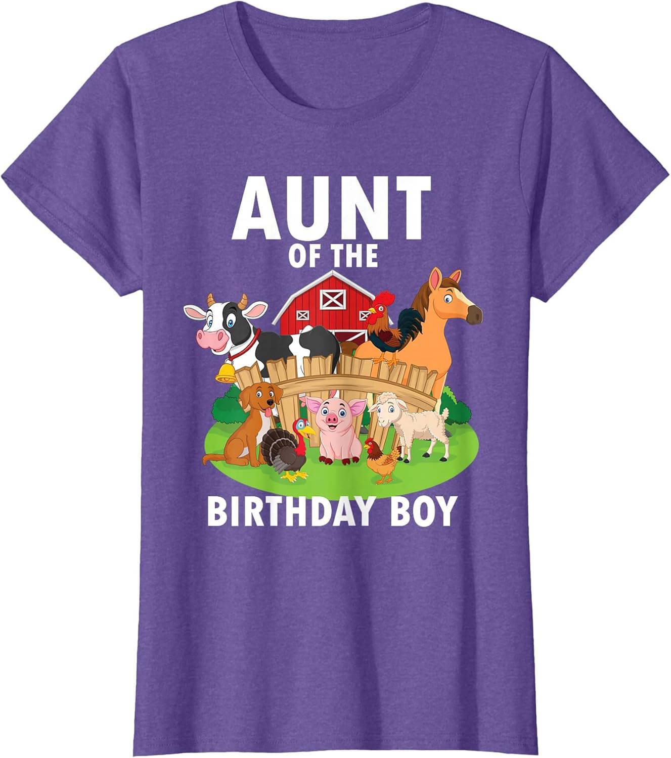 Aunt of The Birthday Boy Farm Animals Matching Farm Theme