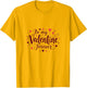 Be My Valentine Forever Romantic Love Design , Men, Golden Yellow, Large