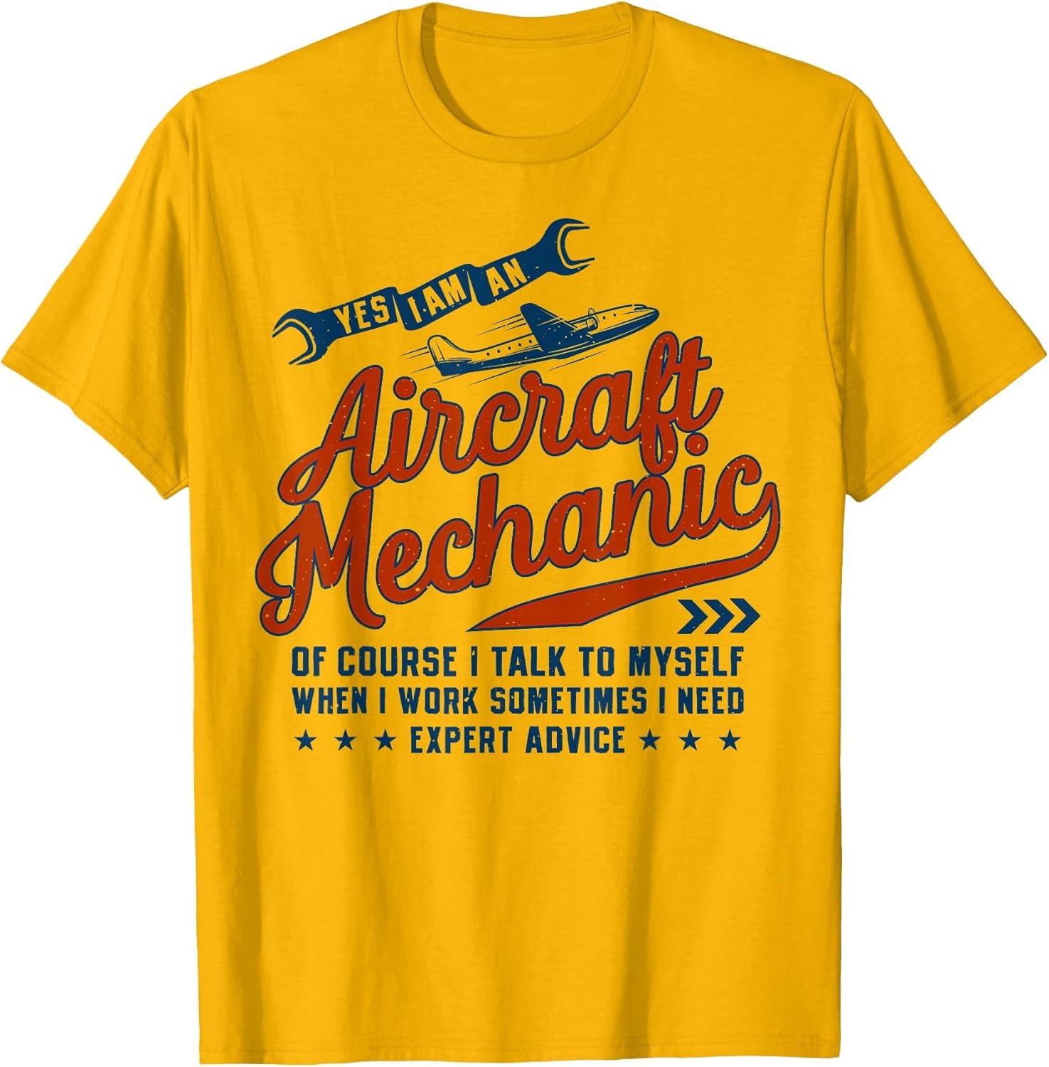 Yes I Am an Aircraft Mechanic Funny Vintage Men Women Retro