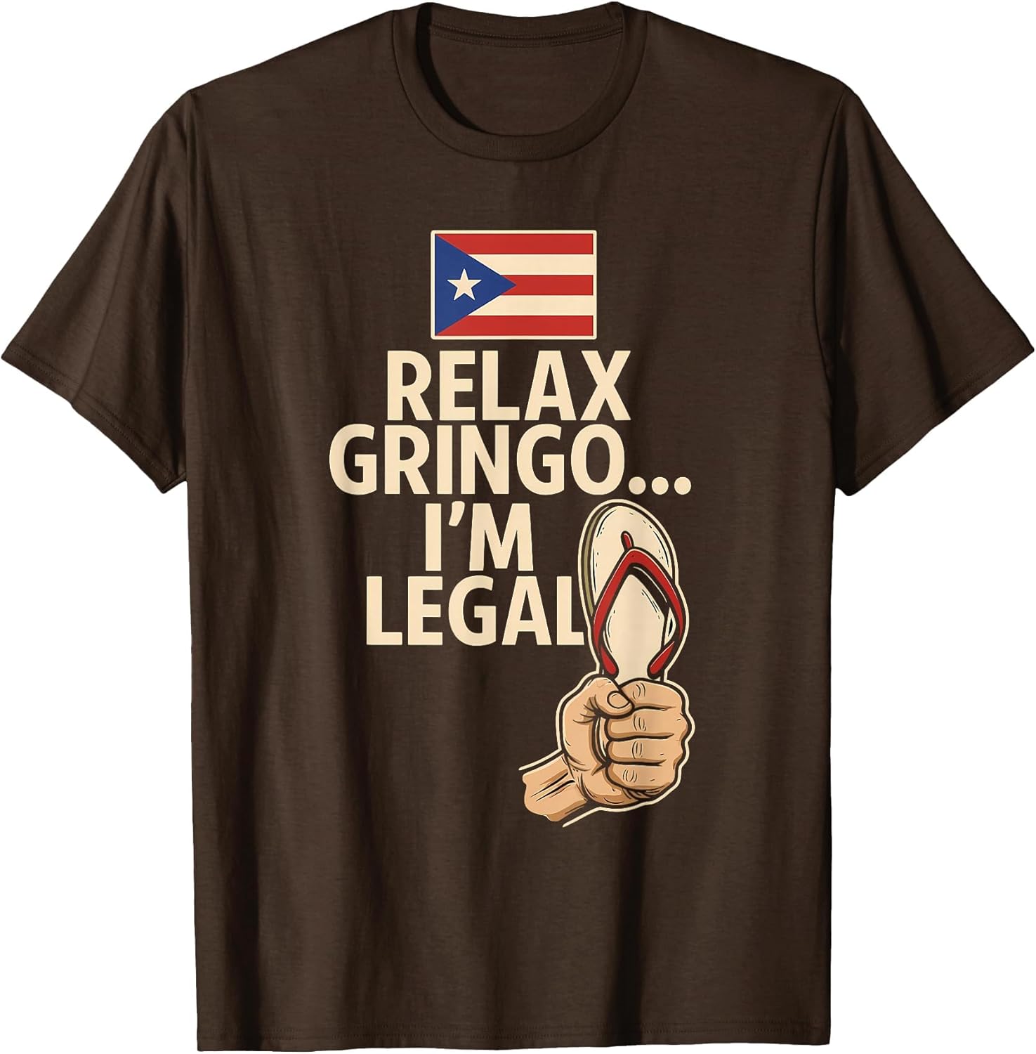 Puerto Rican Flag Boricua Taino Chancleta Funny Puerto Rico