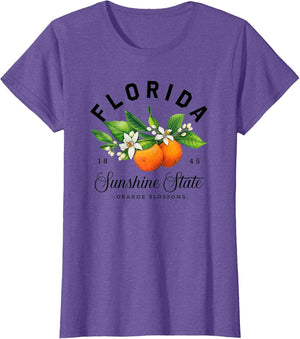 Florida Shirt, Watercolor Orange Blossoms