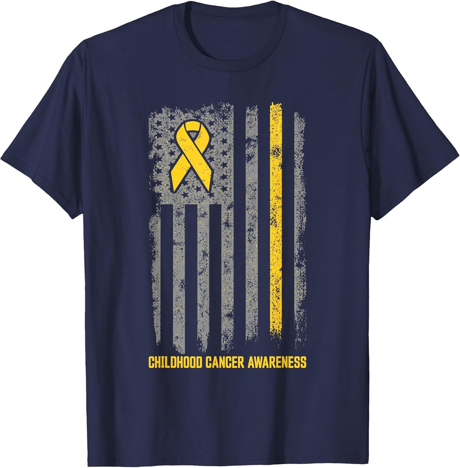 Childhood Cancer Shirt Flag Childhood Cancer Awareness