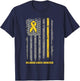 Childhood Cancer Shirt Flag Childhood Cancer Awareness