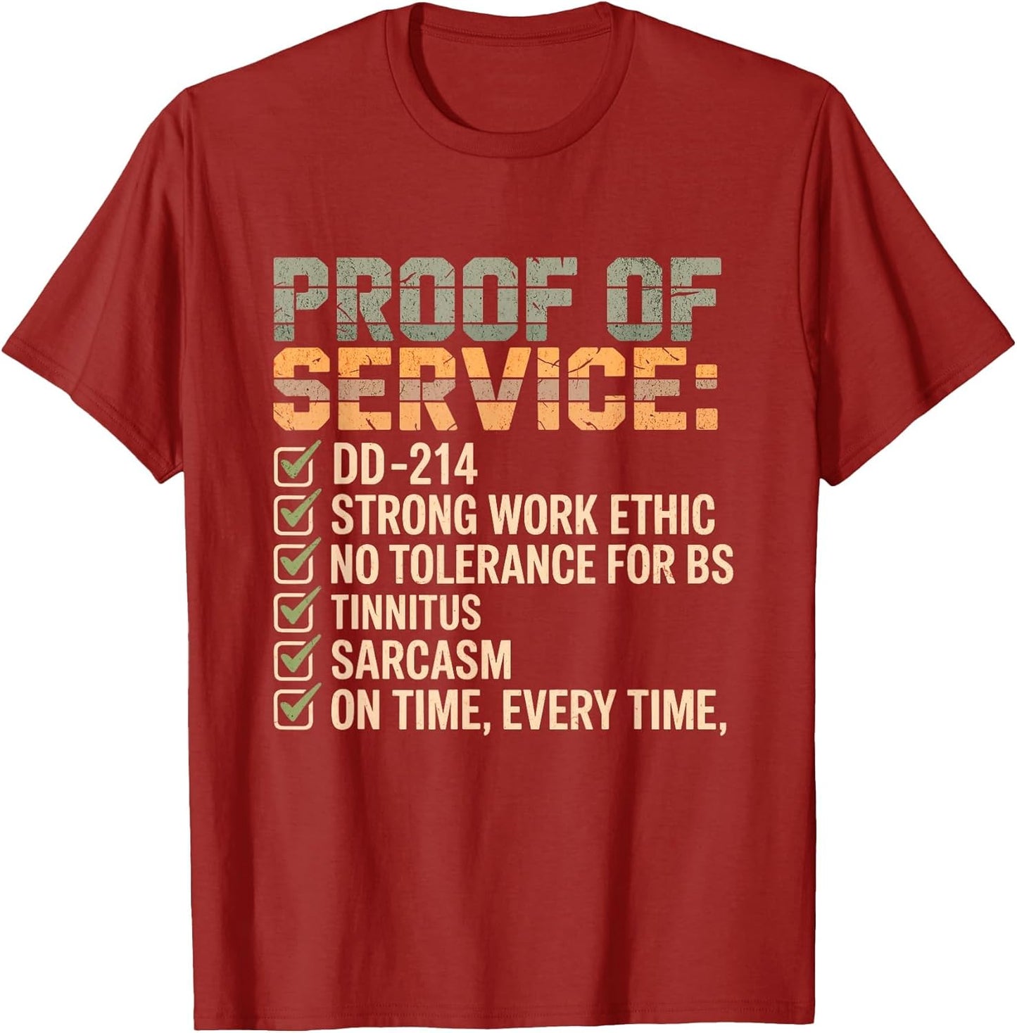 Proof of Service DD-214 Tinnitus Strong Work, Ethic Military