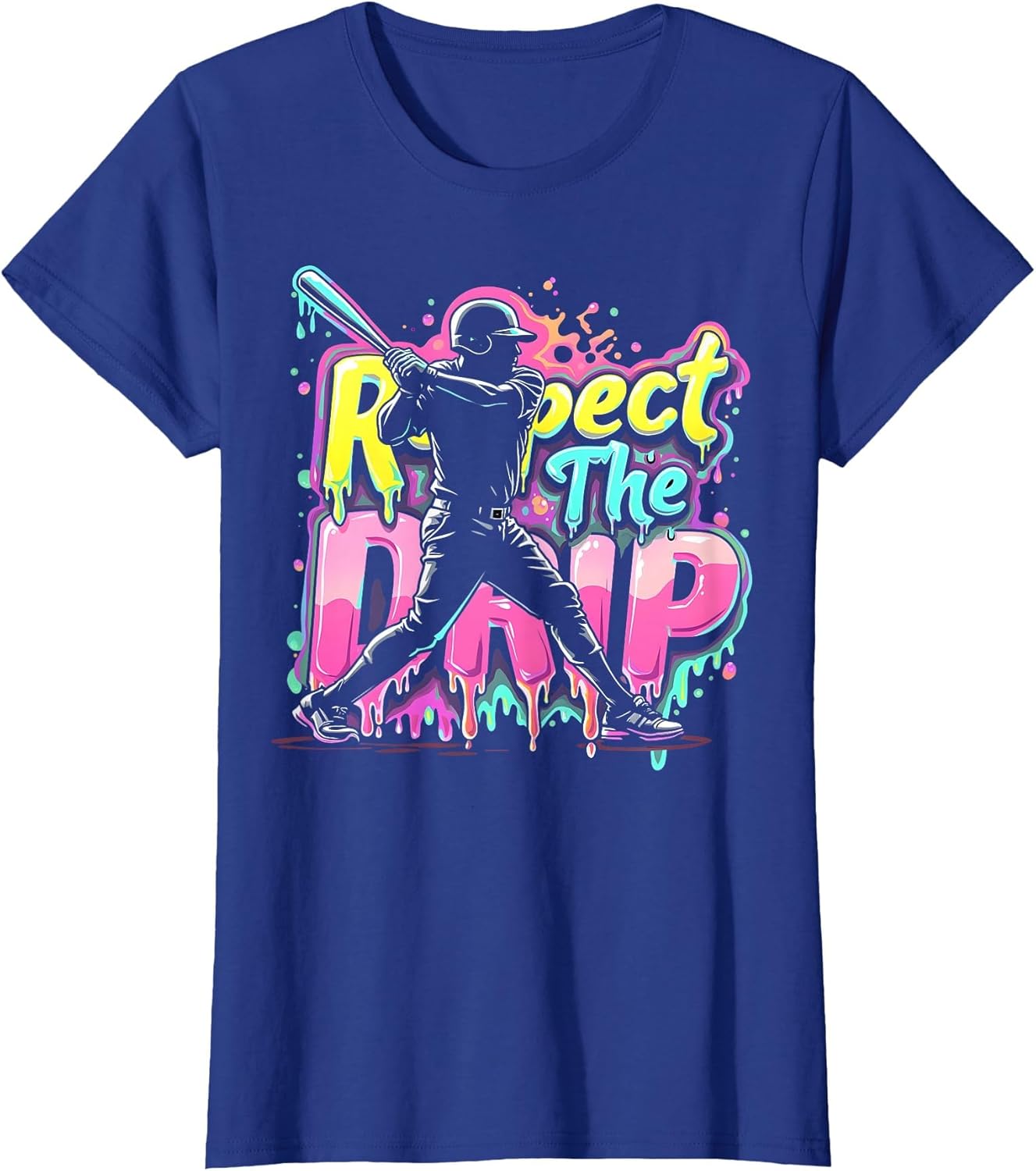 Baseball Drip Boys Men Ice Cream Player Respect The Drip