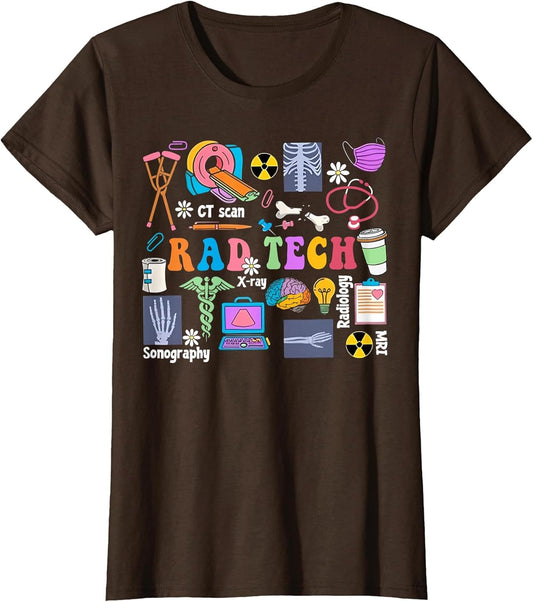 Cute Rad Tech Retro Groovy Radiology Technician X-Ray Tech