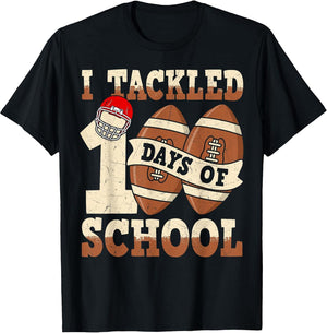 100 Days of School Boys Football 100th Day of School Kids