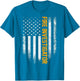 Vintage Fire Investigator Distressed American Flag Patriotic
