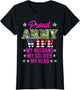 Proud Army Wife My Husband My Soldier Hero USA Military Fan