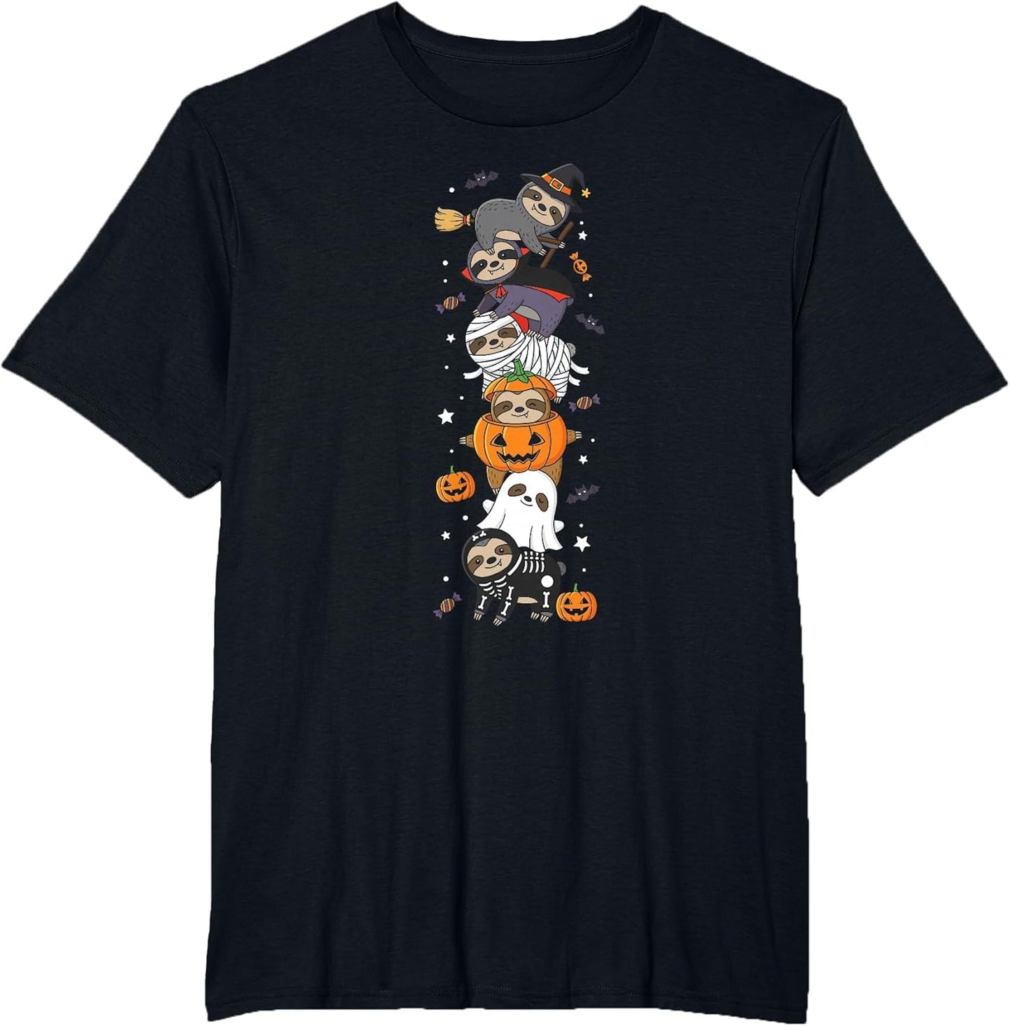 Funny Sloth Witch Vampire Ghost Halloween Kids