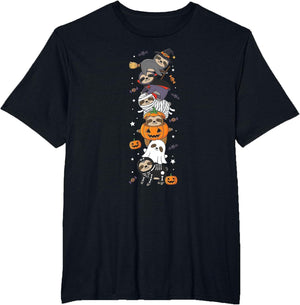 Funny Sloth Witch Vampire Ghost Halloween Kids