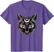 Black Cat Halloween Boho - Gothic Witchcraft Tattoo T