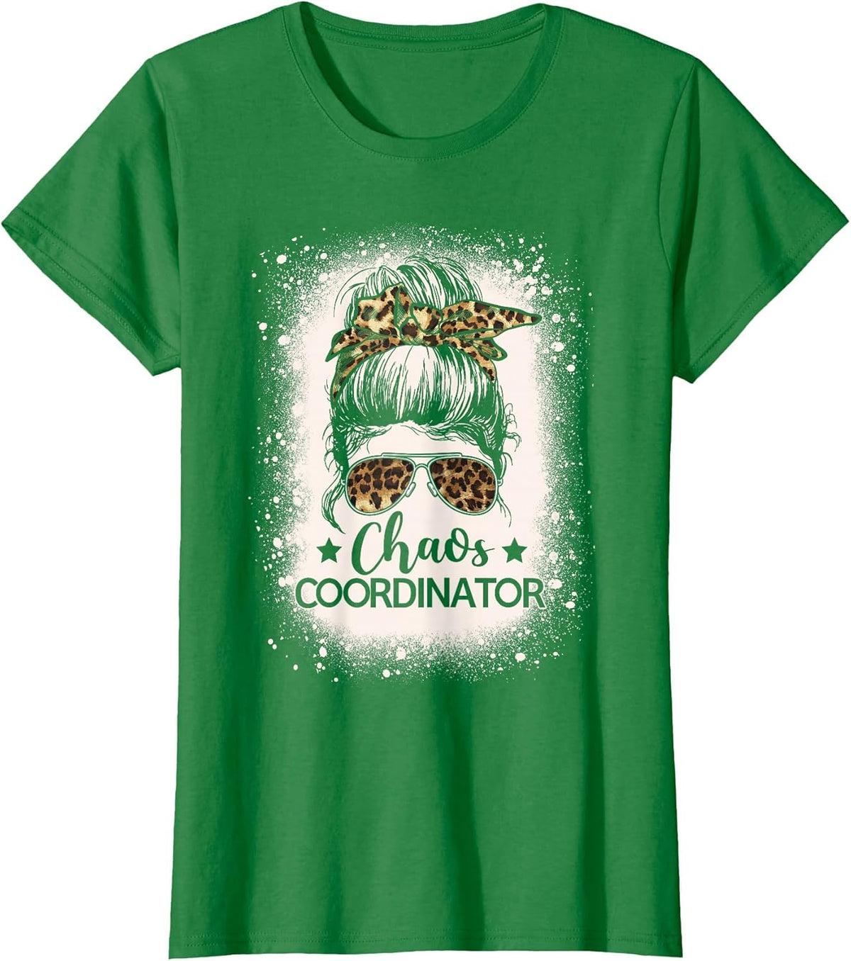 Chaos Coordinator Leopard Messy Bun Bleached Girls Women