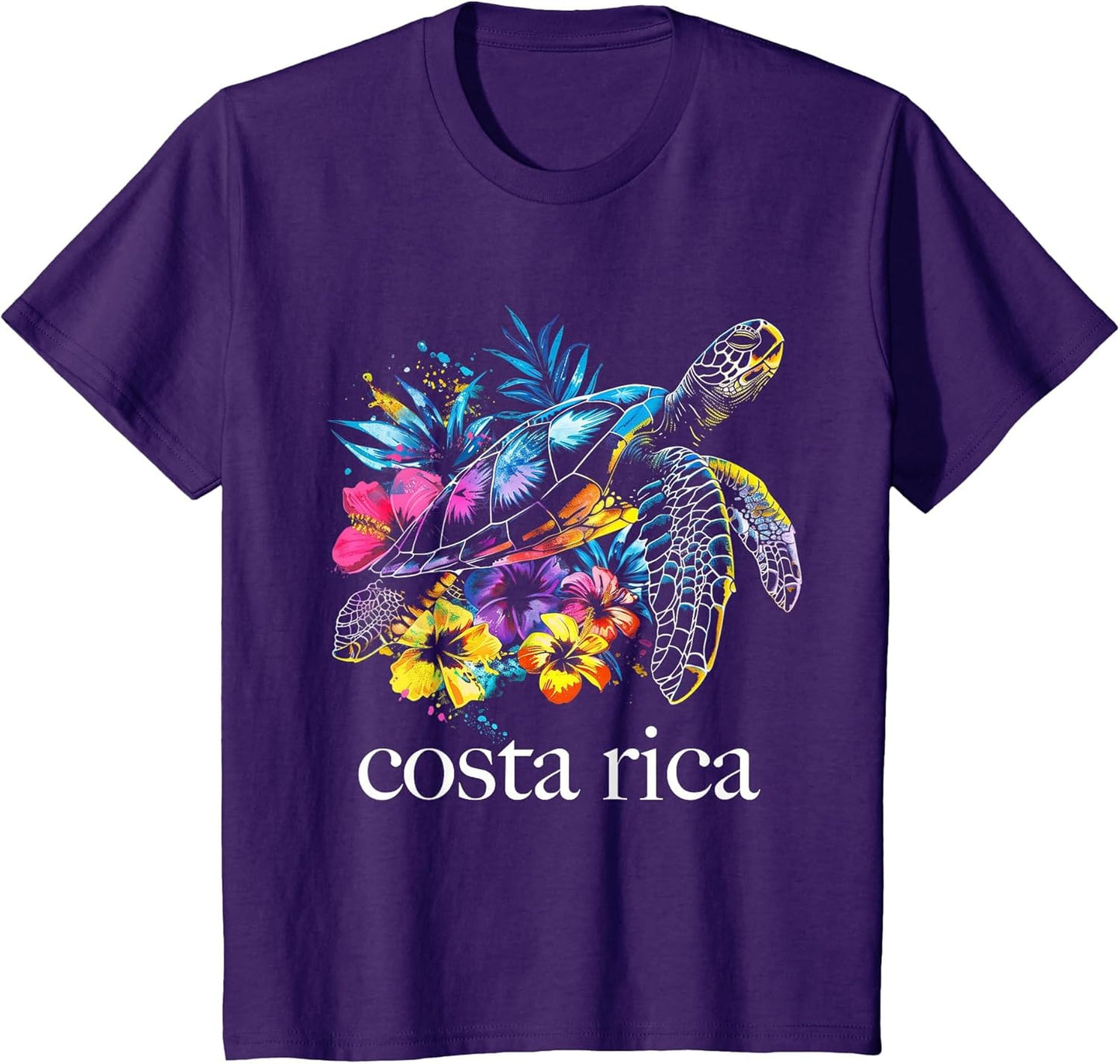 Costa Rica Sea Turtle Flowers Diving Surfer Souvenir