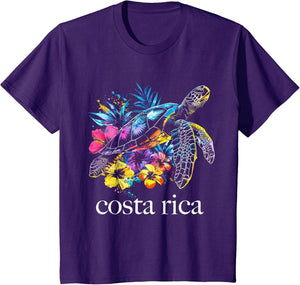 Costa Rica Sea Turtle Flowers Diving Surfer Souvenir