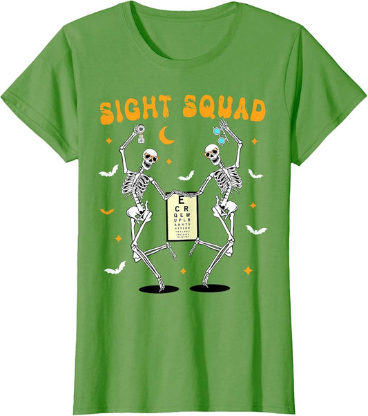 Skeleton Dancing Sight Squad Halloween Optometrist Optometry
