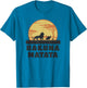 Disney The Lion King Hakuna Matata Crew Sideview Silhouettes , Men, Sapphire Blue, X-Large