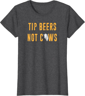 Cow Tipping and Drinking T Shirt 10610