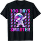 100 Days Smarter 100th Day of School Astronaut Space Kids