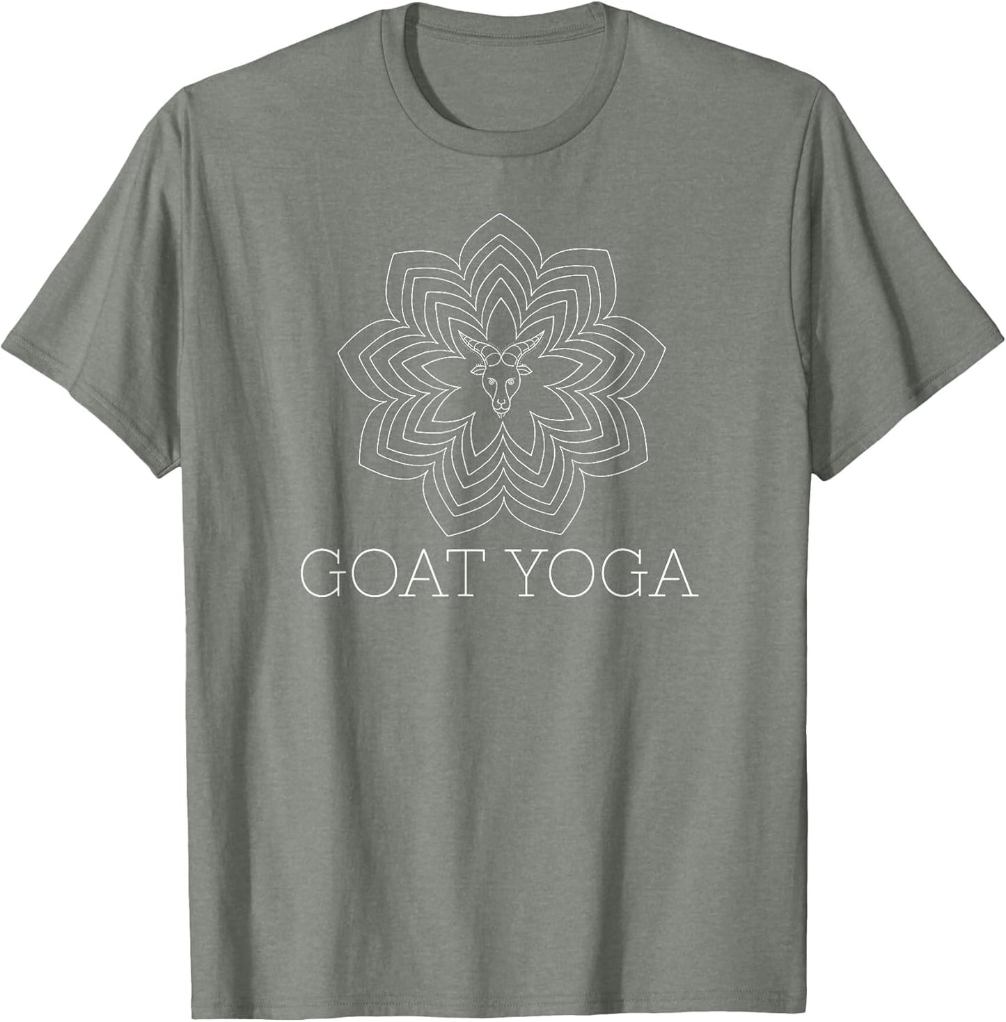 Simple Mandala Flower Shirt Funny Yoga Goat Yoga
