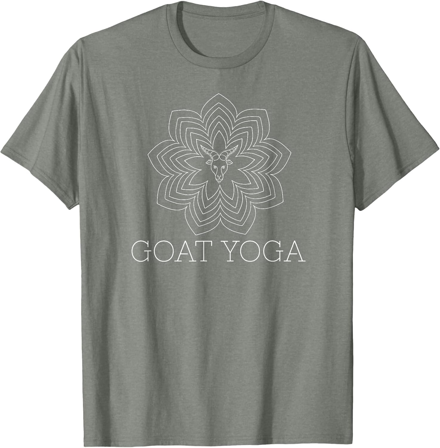 Simple Mandala Flower Shirt Funny Yoga Goat Yoga