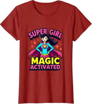 Super Girl Magic Activated Superhero Design