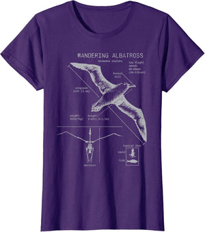 Vintage Albatross Anatomy Seagull Marine Biologist Lover