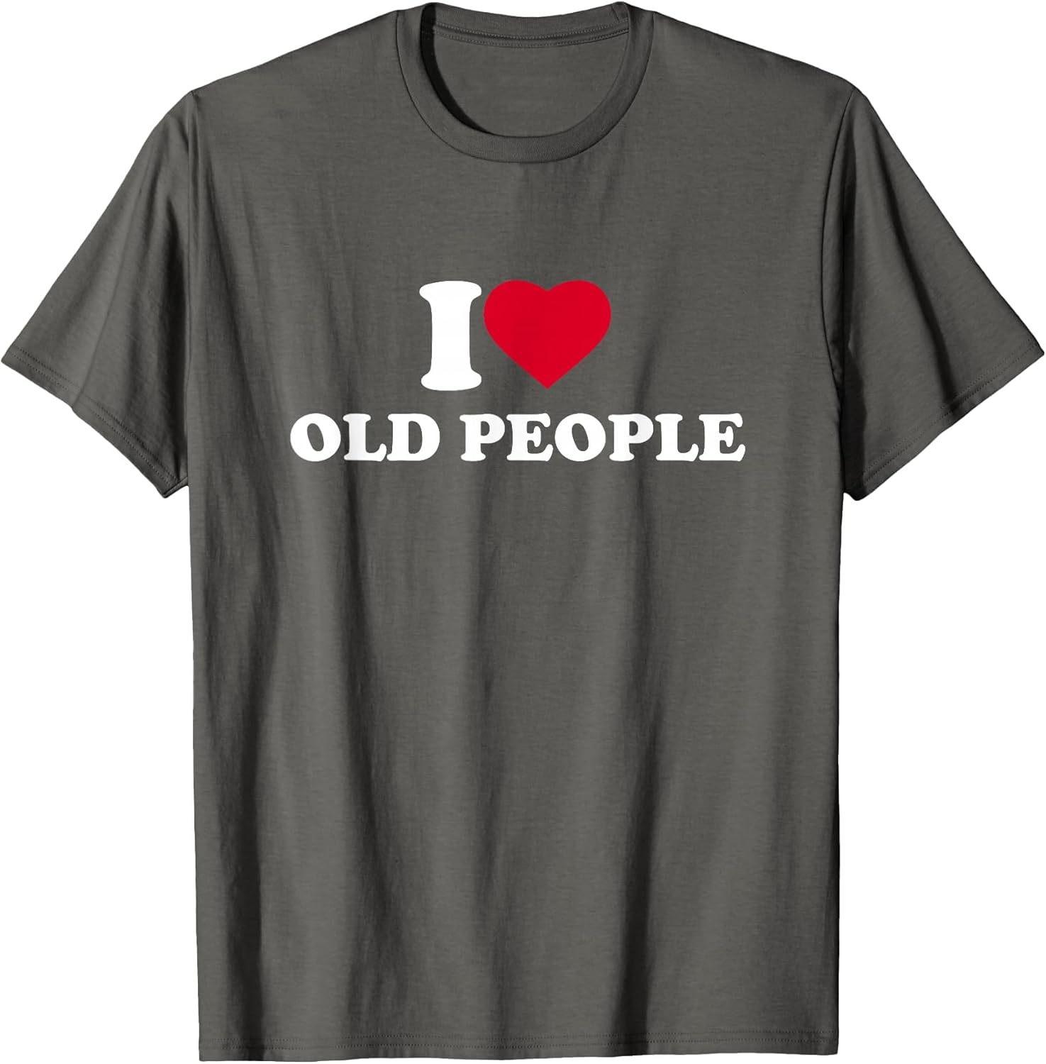 I Love Heart Old People Lover Elderly Senior Retired