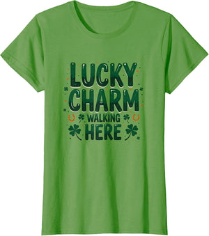 Lucky Charm Walking Here St Patricks Day Design