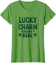 Lucky Charm Walking Here St Patricks Day Design