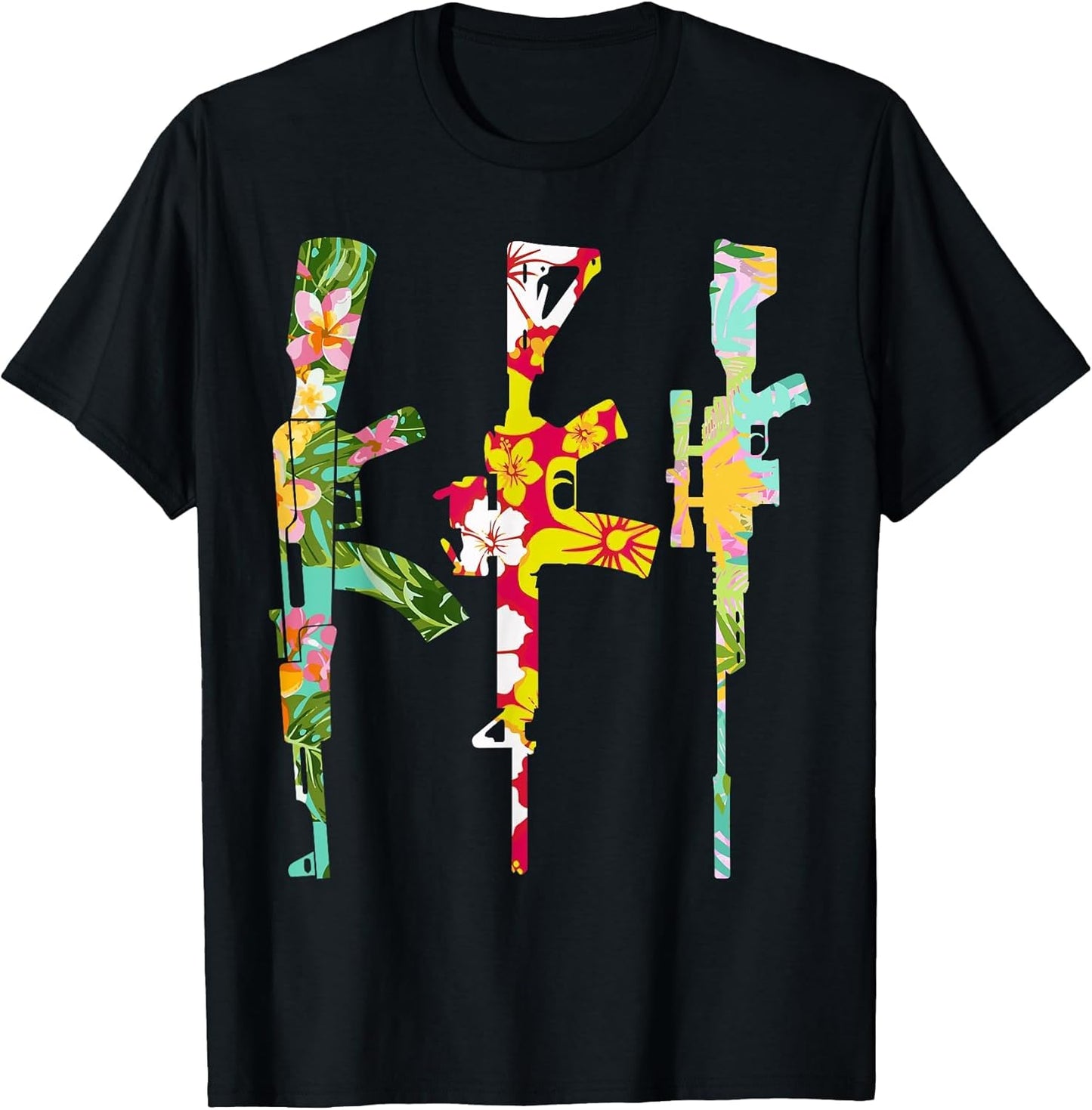 Tropical Gun Lover Firearm Beach Hawaiian Birthday AK AR 308