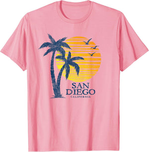 Vintage San Diego California Souvenir Beach Sunset