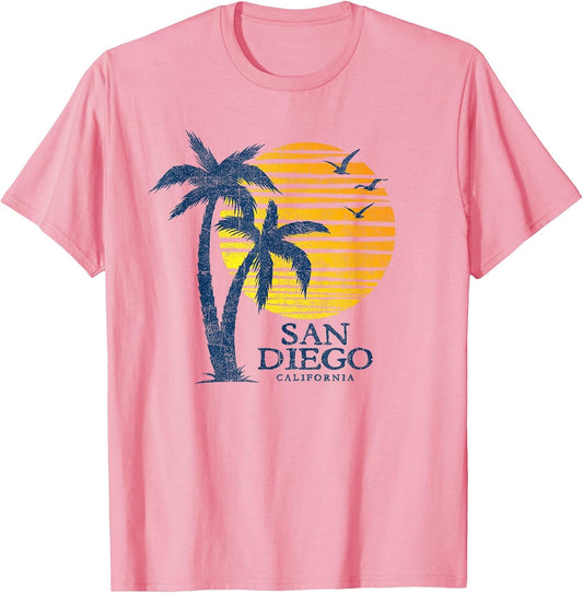 Vintage San Diego California Souvenir Beach Sunset