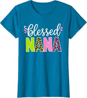 Blessed Nana Shirt Women Grandma Nana Mothers Day