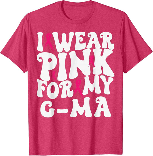 I Wear Pink for My G-ma Breast Cancer Awareness Kids