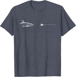 Graphic Fly Fishing Hook Line - Fish Bonefish