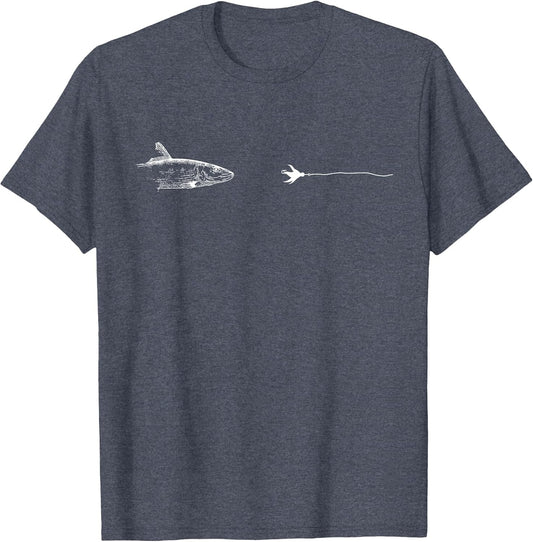 Graphic Fly Fishing Hook Line - Fish Bonefish