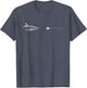 Graphic Fly Fishing Hook Line - Fish Bonefish