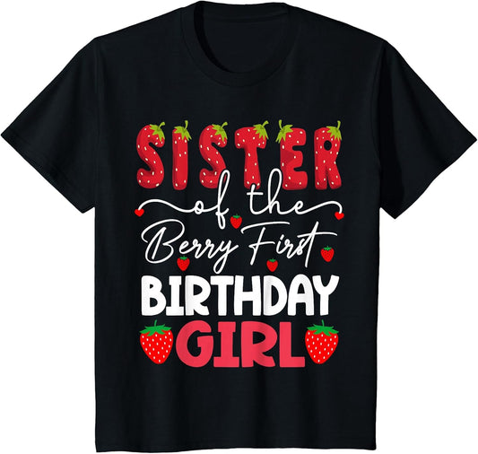 Sister of The Berry First Birthday Girl Strawberry
