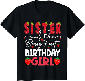Sister of The Berry First Birthday Girl Strawberry
